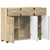 vidaXL Sideboard FLORIN Sonoma Oak 88.5 x 30.5 x 73 cm Engineered Wood
