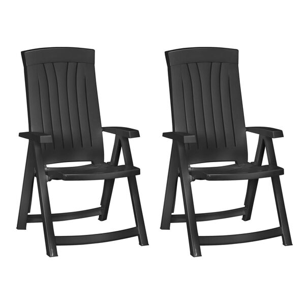 Keter Reclining Garden Chairs Corsica 2 pcs Grey