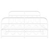 vidaXL Metal Bed Frame without Mattress with Footboard White 140x200cm