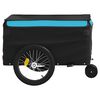 vidaXL Bike Trailer Black and Blue 30 kg Iron