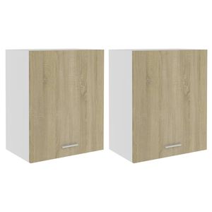 vidaXL Hanging Cabinets 2 pcs "Lyon" Sonoma Oak 50x31x60 cm