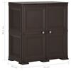 vidaXL Plastic Cabinet 79x43x85.5 cm Wood Design Brown