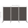 vidaXL 3-Panel Room Divider Anthracite 260x180 cm