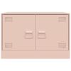 vidaXL TV Cabinet Pink 67x39x44 cm Steel