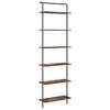 vidaXL Bookshelf 6-Tier 60 x 24 x 203 cm Engineered wood Smoked Oak