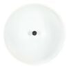 vidaXL Industrial Hanging Lamp White Round 42 cm E27 Solid Mango Wood