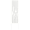 vidaXL Garden Privacy Screen White 32 x 140 cm Cold-rolled steel