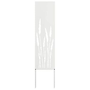 vidaXL Garden Privacy Screen White 32 x 140 cm Cold-rolled steel
