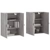 vidaXL Wall Mounted Cabinets 2 pcs Grey Sonoma 69.5x34x90 cm