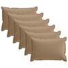 vidaXL Throw Pillow 6 pcs HOUTEN Taupe 40 x 60 cm Polyester