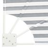 vidaXL Balcony Privacy Screen Anthracite and white 115 x 115 cm Fabric