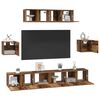 vidaXL TV Cabinet Set Wall-mounted 7 pcs Old Wood Engineered Wood