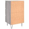 vidaXL Bedside Cabinet Grey Sonoma 40x35x69 cm Engineered Wood
