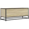 vidaXL TV Cabinet Sonoma Oak 100x34.5x40 cm Engineered Wood and Metal