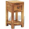 vidaXL Nightstand with 1 Drawer Solid Mango Wood