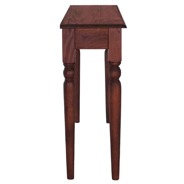 vidaXL Console Table Classical Brown 110x30x75 cm Solid Mahogany Wood