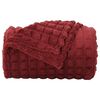 vidaXL Throw Blanket Bordeaux Red 150 x 130 cm Fleece