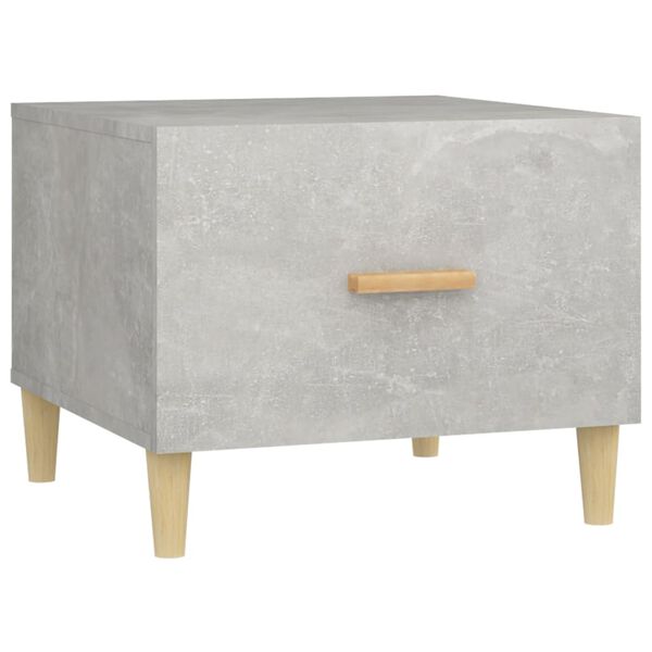 vidaXL Coffee Table Concrete Grey 50x50x40 cm Engineered Wood