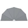 vidaXL Collapsible Terrace Side Awning Grey 200 cm