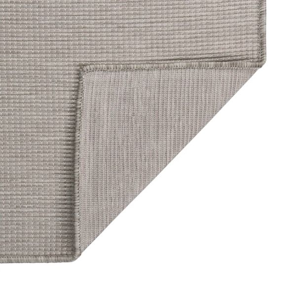 vidaXL Outdoor Flatweave Rug 120x170 cm Light Grey
