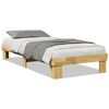 vidaXL Bed Frame without Mattress 75x190 cm Small Single Solid Wood Oak