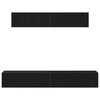 vidaXL TV Cabinet Set Wall-mounted Black Oak Engineered Wood