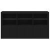 vidaXL Sideboard with LED Lights Black 181.5x37x100 cm
