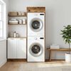 vidaXL Wash Machine Cabinet with Storage Old Wood 67.5 x 68 x 200 cm