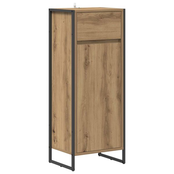 vidaXL Bathroom Cabinet Artisian Oak 40 x 30 x 100 cm Engineered Wood