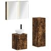 vidaXL Bathroom Furniture Set 4 pcs Smoked Oak