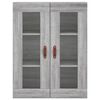 vidaXL Wall Mounted Cabinet Grey Sonoma 69.5x34x90 cm