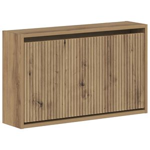 vidaXL Wall-Mounted Shoe Cabinet ARNHEM 71 x 17 x 43 cm Artisan Oak