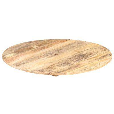 vidaXL Table Top Solid Mango Wood Round 15-16 mm 60 cm