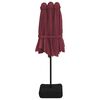vidaXL Double-Head Garden Parasol Bordeaux Red 449x265 cm