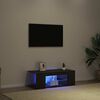vidaXL TV Cabinet Black Oak 90 x 39 x 30 cm Engineered Wood
