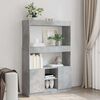 vidaXL Highboard&nbsp;Concrete Grey 92x33x140 cm Engineered Wood