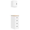 vidaXL Garage Cabinets 2 pcs White Engineered Wood