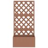 vidaXL Trellis Planter Brown 65x33x135 cm WPC