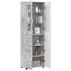 vidaXL Highboard FLORIN Concrete Grey 60 x 35 x 182 cm Engineered Wood