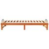 vidaXL Bed Frame Brown 100 x 210 cm Solid Pine Wood