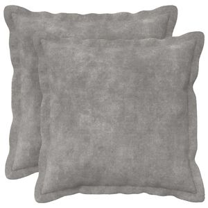 vidaXL Cushion Cover 2 pcs HOUTEN Light Grey 30 x 30 cm