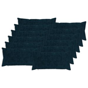 vidaXL Cushion Cover 12 pcs HEERLEN Navy Blue 40 x 80 cm