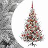 vidaXL Artificial Christmas Tree with Bauble 120 cm 150 LEDs