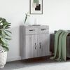 vidaXL Sideboard Grey Sonoma 69.5x34x90 cm Engineered Wood