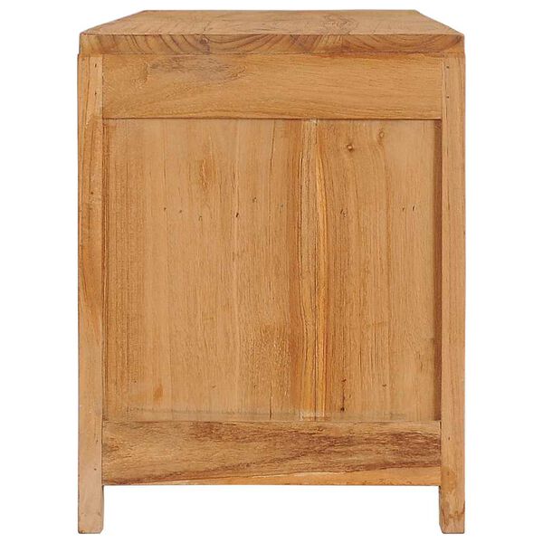 vidaXL TV Cabinet 115x30x40 cm Solid Teak Wood