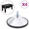 vidaXL Football Table Feet 4 pcs Chrome M10