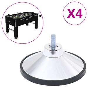 vidaXL Football Table Feet 4 pcs Chrome M10
