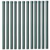 vidaXL Fence Posts 12 pcs Green 70 cm Powder-coated steel