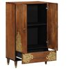 vidaXL Highboard with Drawer Brown 60 x 33 x 100 cm Solid Mango Wood