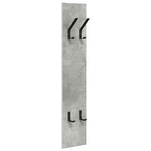 vidaXL Wall-Mounted Coat Rack Concrete Grey 20 x 1.5 x 100 cm